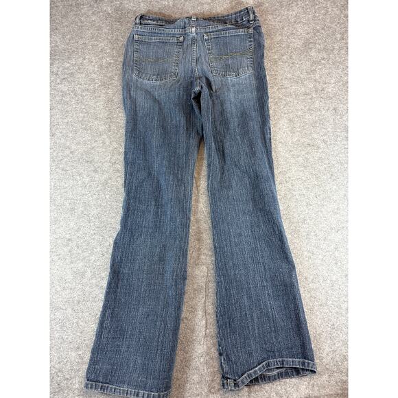 No Boundaries Jeans Womens Juniors 7 Blue Stretch Flared Low Rise Streetwear Y2K - Picture 2 of 6